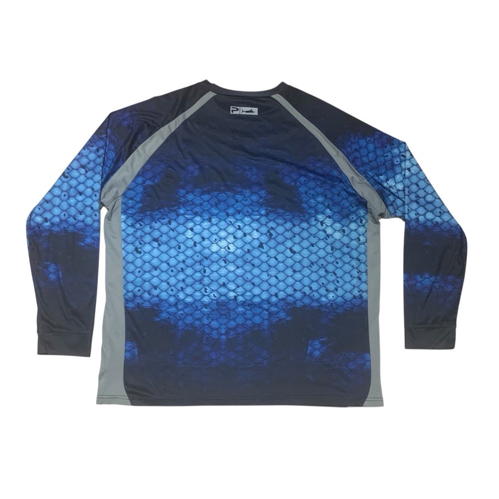 Pelagic XXL Mens Long Sleeve Fishing Shirt VaporTek High Performance Offshore - Picture 7 of 9